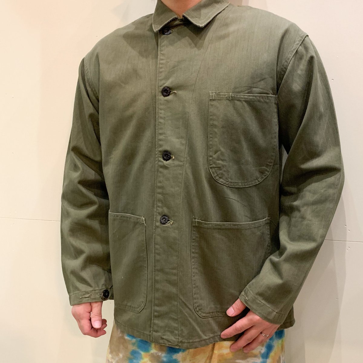 1940's US.NAVY N-3 Herringbone Jacket | Unwave 1940's US.NAVY N-3 Herringbone Jacket | Unwave