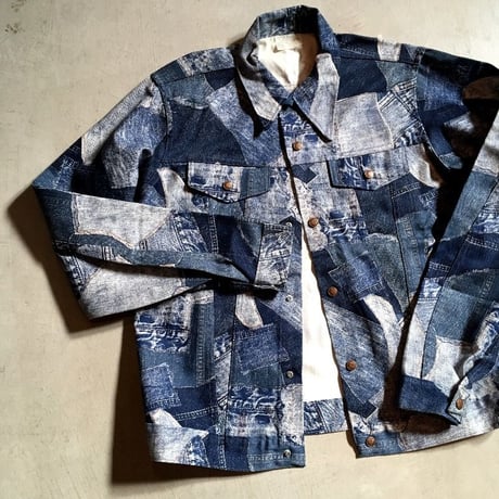 1970's The King-Size Co. Patchwork Printed Jacket