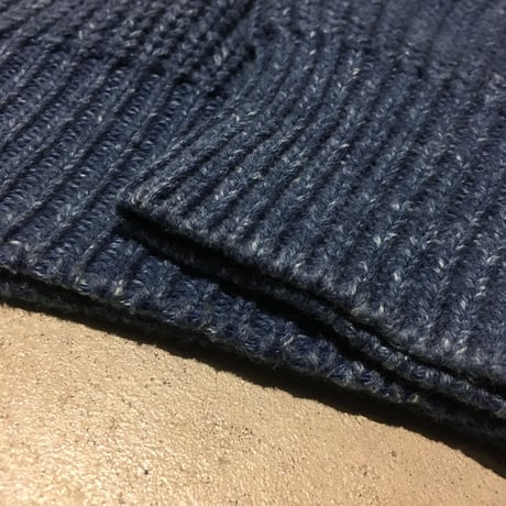 1980's L.L.Bean Indigo Cotton Sweater