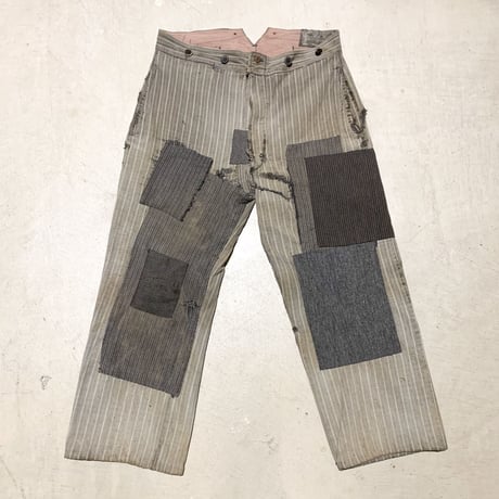 1930's St.Michel Cotton Patchwork Trousers