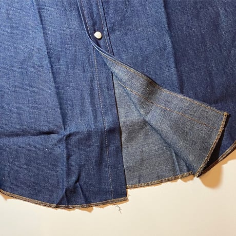 1970's WASHINGTON DEE-CEE Denim Western L/S Shirt Deadstock