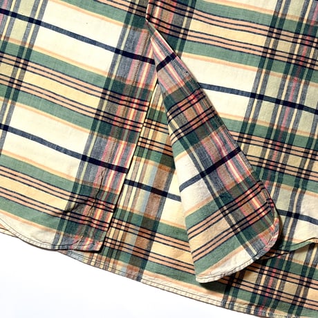 1960's WREN LTD. Indian Madras L/S Shirt