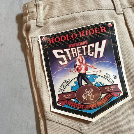 1970's RODEO RIDER Stretch Silm Tapered Pants Deadstock