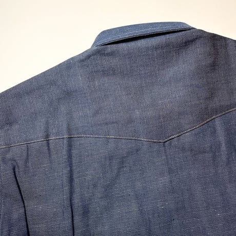 1970's WASHINGTON DEE CEE Denim Western L/S Shirt Deadstock