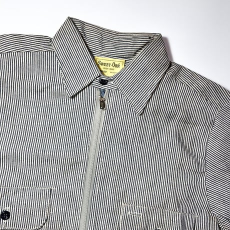 1960's SWEET-ORR Hickory Pullover S/S Shirt Deadstock