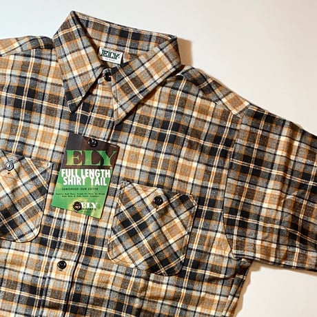 1970's ELY Heavy Flannel L/S Shirt Deadstock