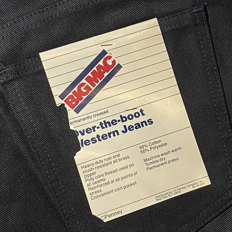 1980's BIG MAC Western Jeans Deadstock