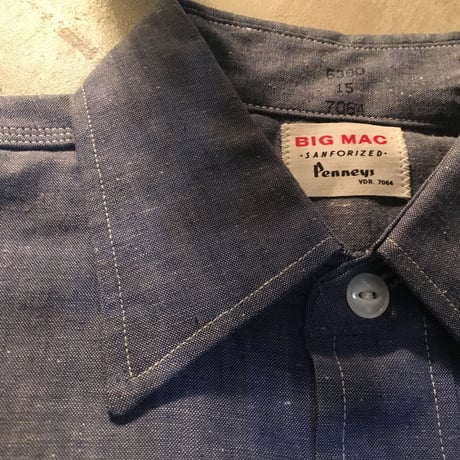 1960's BIG MAC Chambray L/S Shirt Deadstock