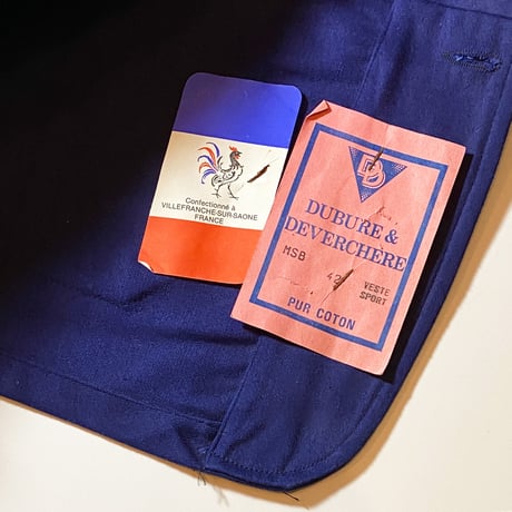 1950〜60's DUBURE&DEVERCHERE Moleskin Jacket Deadstock