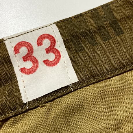 1950〜60's French Army M-47 Herringbone Trousers Deadstock