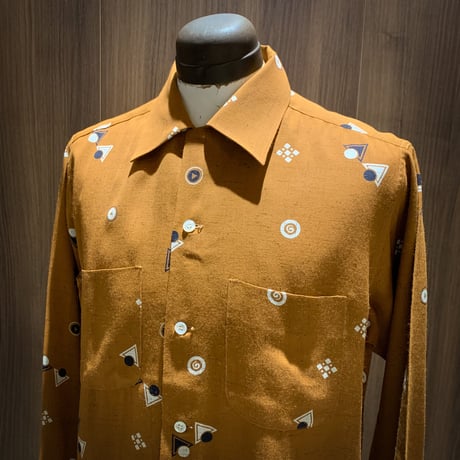 1950's Leed's Rayon L/S Shirt Deadstock