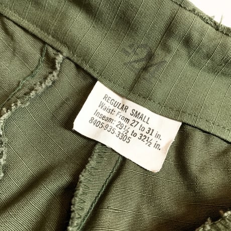 1960's US.ARMY Jungle Fatigue 4th Trousers