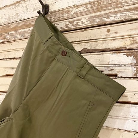 1950〜60's French Amry M-47 Herringbone Trousers Deadstock