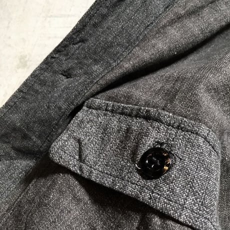 1940's French Unknown Black Chambray Jacket