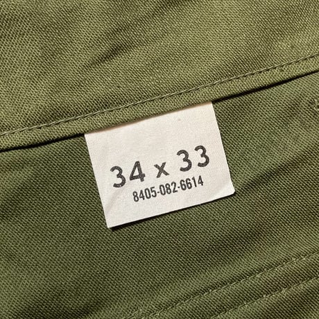 1960's US.ARMY Utility Trousers Deadstock