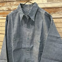1950〜60's US.NAVY Chambray L/S Shirt Deadstock