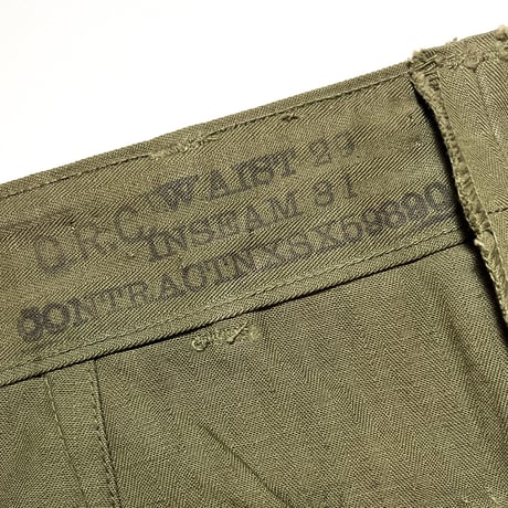 1940's US.NAVY N-3 Herringbone Trousers Deadstock