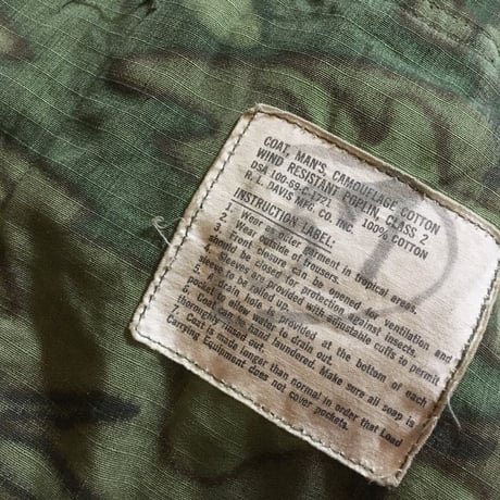 1960's US.ARMY ERDL Jungle Fatigue Jacket