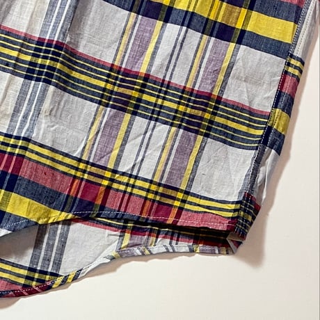 1960's DONEGAL Indian Madras L/S Shirt Deadstock