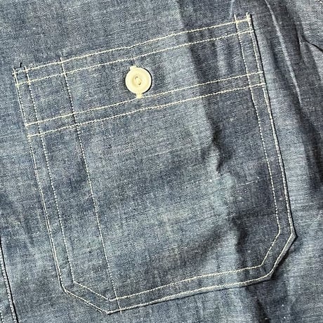 1940's〜 MONTGOMERY WARD Chambray S/S Shirt Deadstock