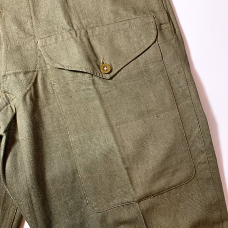 1950's British Army Green Denim Trousers Deadstock