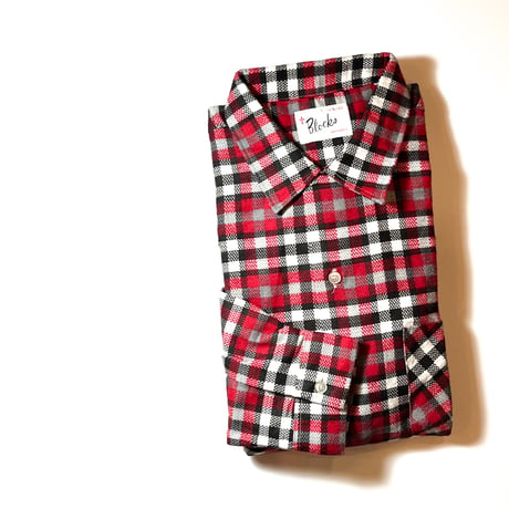 1960's Blocks Flannel L/S Shirt Deadstock