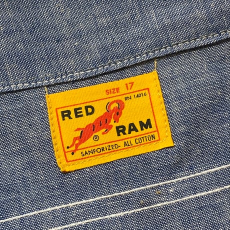 1960's RED DAM Chambray L/S Shirt Deadstock