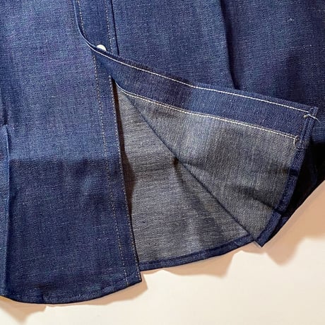 1970's MAVERICK Denim Western L/S Shirt Deadstock