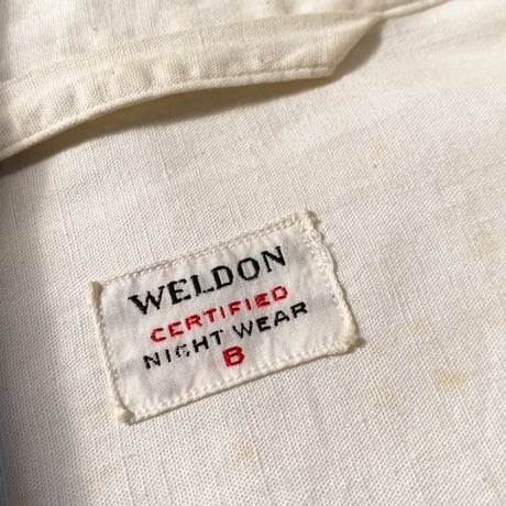 1950's〜 WELDON Pullover Pajama L/S Shirt