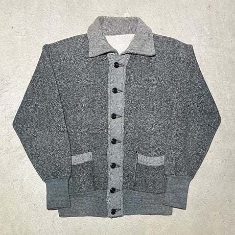 1950's Unknown Salt&Pepper Sweat Cardigan