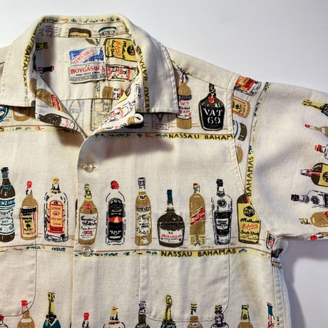 1960's THE MEN'S SHOP Linen S/S Shirt