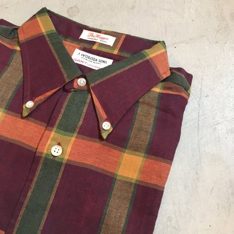 1960's J.SVOBODA SONS L/S Shirt Deadstock