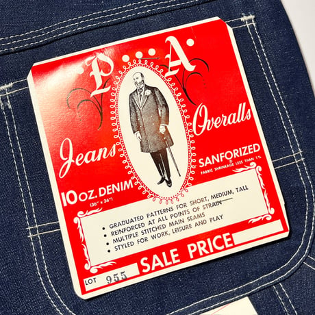 1950〜60's Bellgrade Big Ace Inc Denim Painter Pants Deadstock