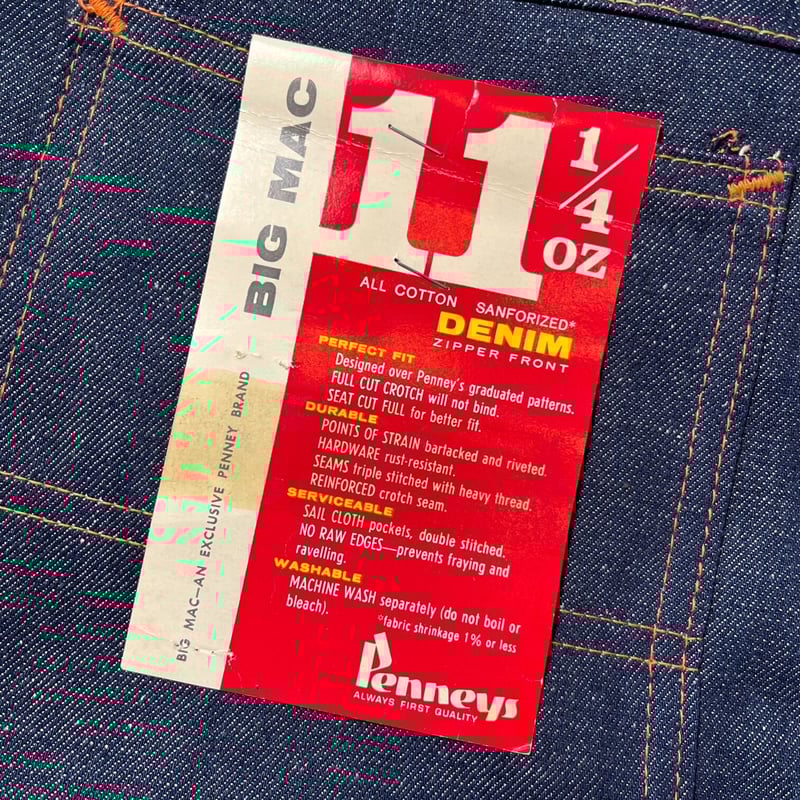 コ*ー様 BIG MAC / 60's denim painter pants VINTAGE】60s BIG MAC Denim Painter Pants