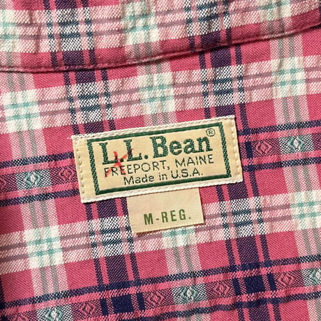 1980's L.L.Bean Seersucker S/S Shirt