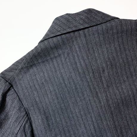 1940's LE CHOLETAIS Herringbone Chambray Work Jacket Deadstock