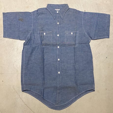 1950's〜 WHIPPET Chambray S/S Shirt Deadstock