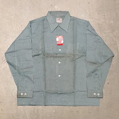 1950's PERSONALITY Rayon L/S Shirt Deadstock