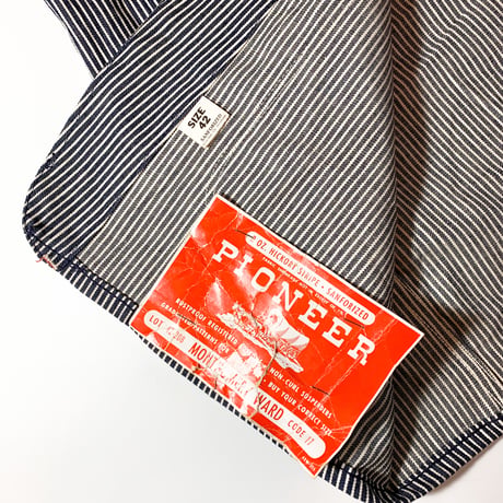 1940〜50's PIONEER Hickory Coverall Deadstock