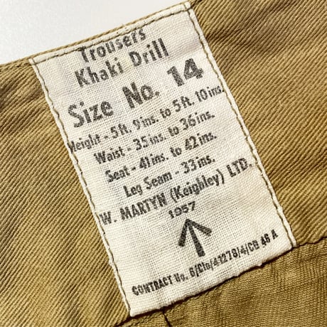 1950's British Army Gurkha Trousers