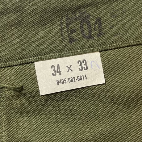 1960's US.ARMY Utility Trousers Deadstock