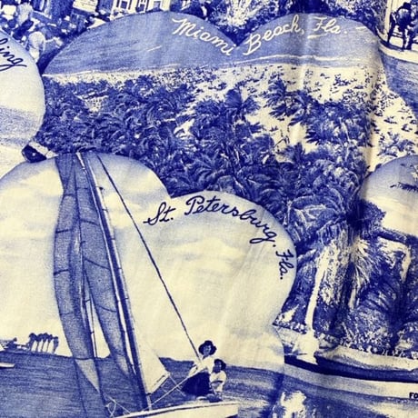 1950's DISTINCTIVE Sportswear Rayon Hawaian S/S Shirt