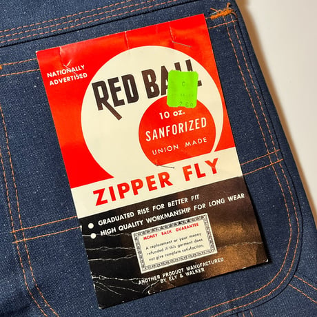 1960's RED BALL Denim Painter Pants Deadstock