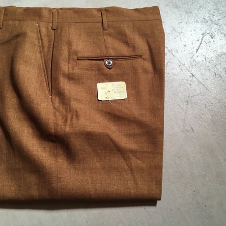 1960's〜 Unknown Tapered Slacks Deadstock