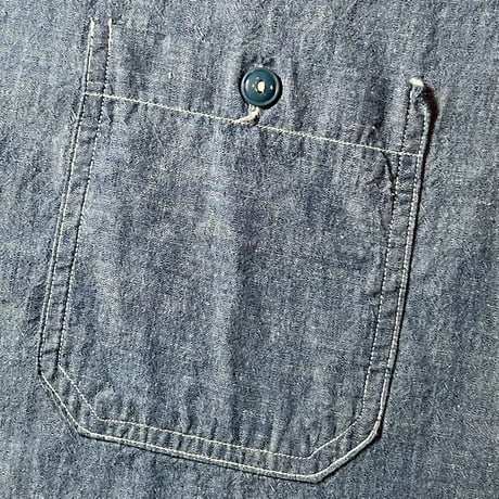 1940's US.NAVY Chambray L/S Shirt