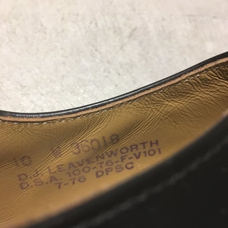 1970's US.NAVY Service Shoes Deadstock