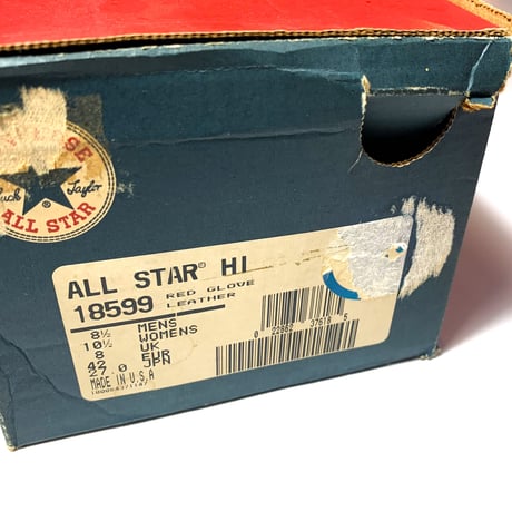1990's CONVERSE ALL STAR Leather Hi Deadstock