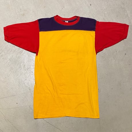 1960〜70's Russell Southern Crazy Pattern Football Tee