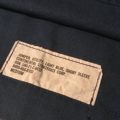 1970's US.NAVY Utility Jumpers S/S Shirt