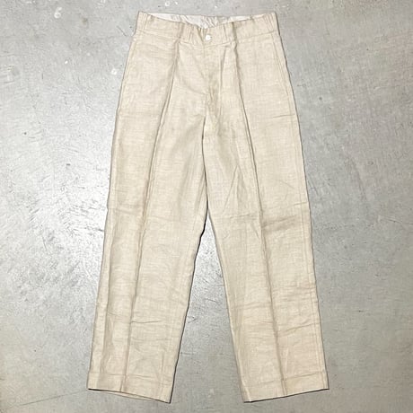 1930〜40's Unknown Linen Trousers Deadstock